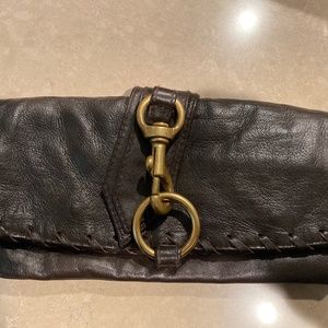 Morgan Oakley Leather Clutch
